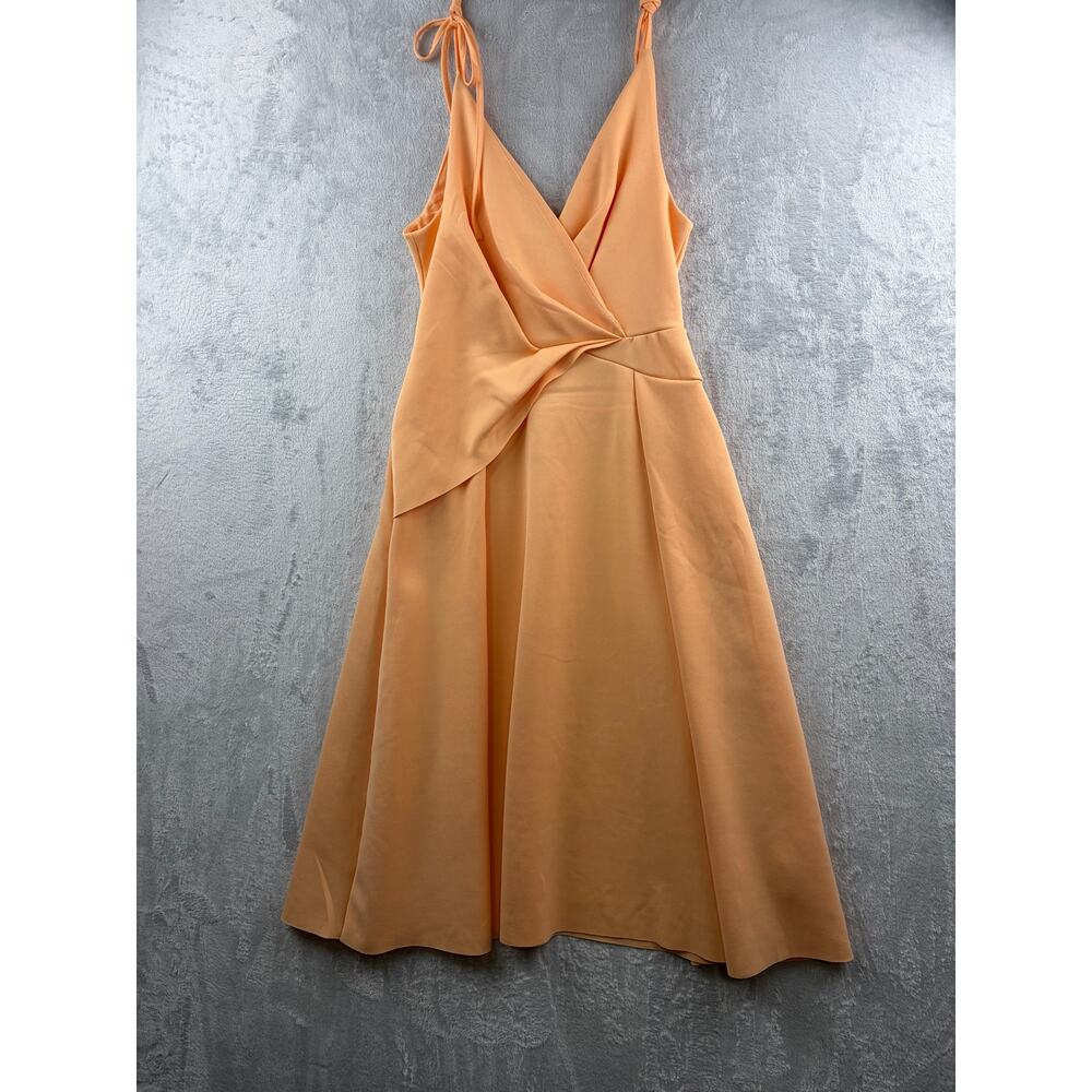 ASOS Design Tie Strap Formal Midi Dress - Apricot - Size 8 - Picture 5 of 9